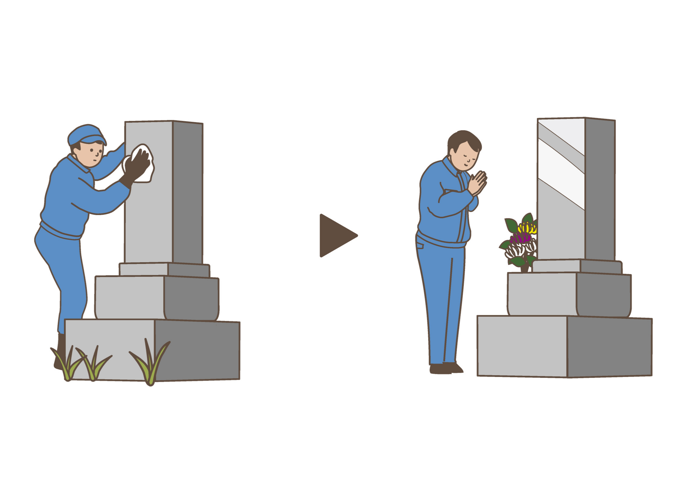 現地作業イラスト