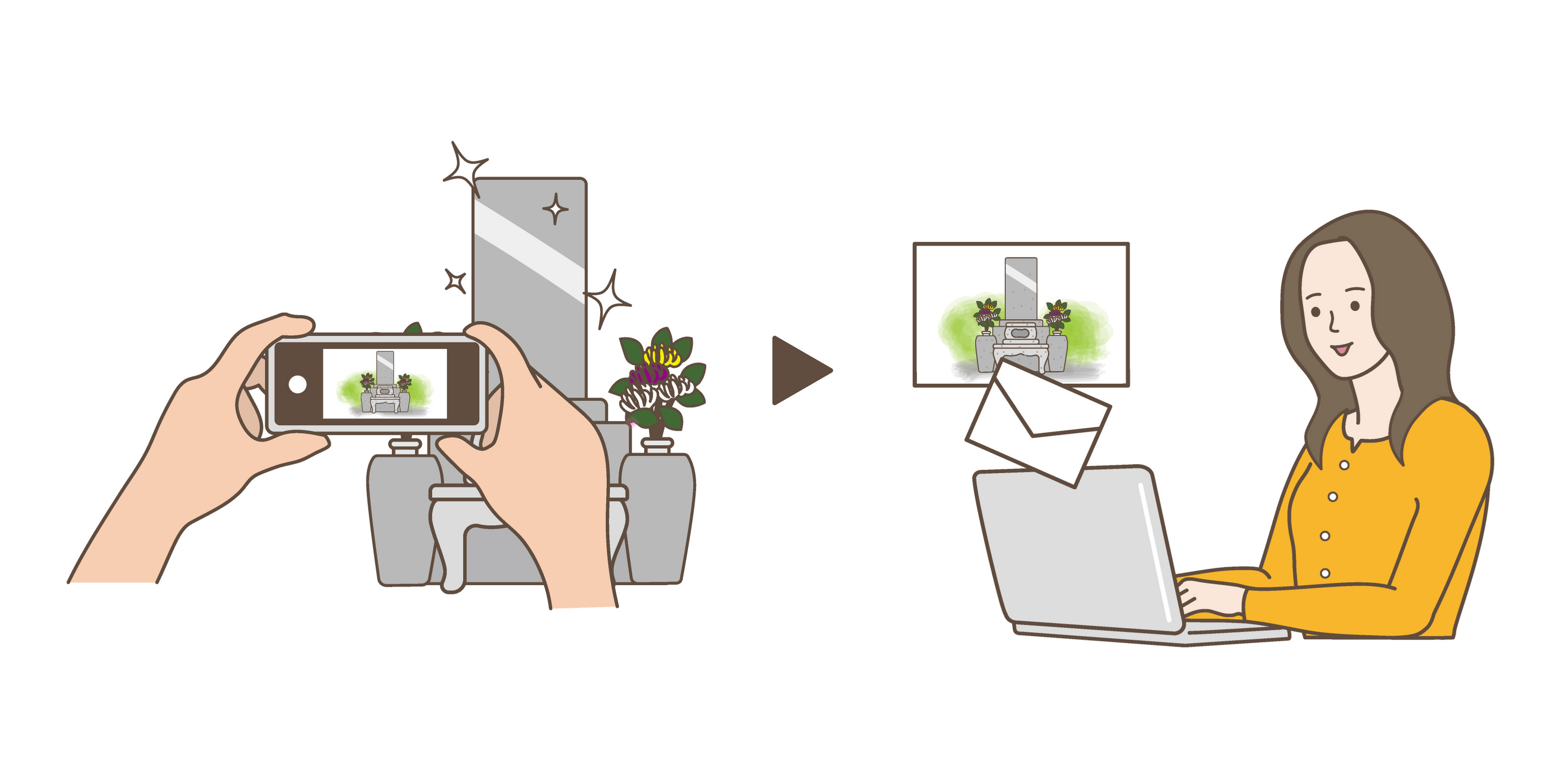 作業報告イラスト